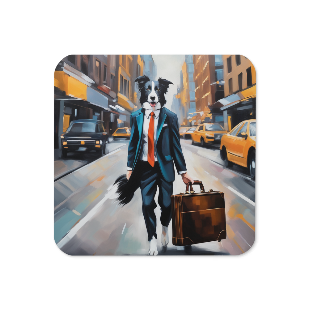 PugMug Custom Border Collie Coaster