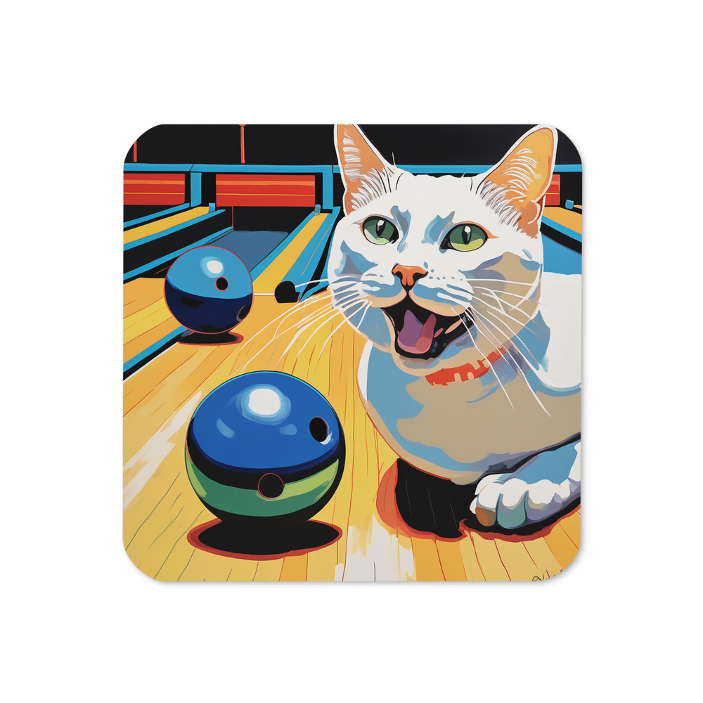 PugMug Custom White Companion Cat Coaster