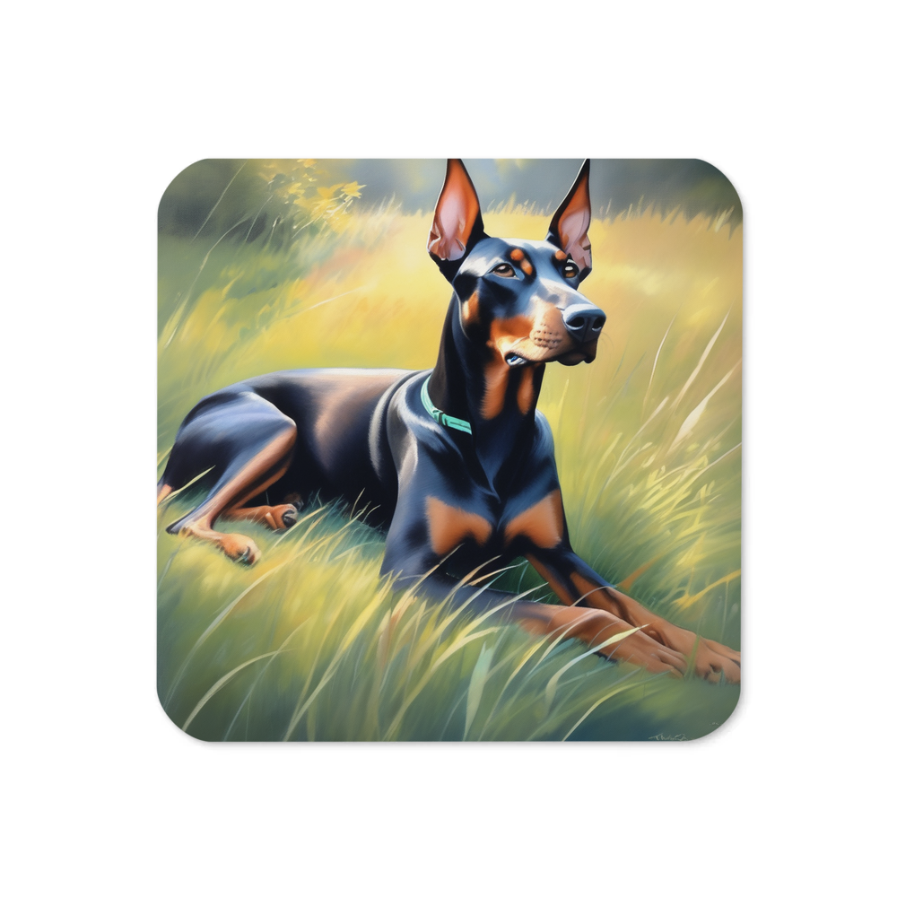PugMug Custom Doberman Pinscher Coaster