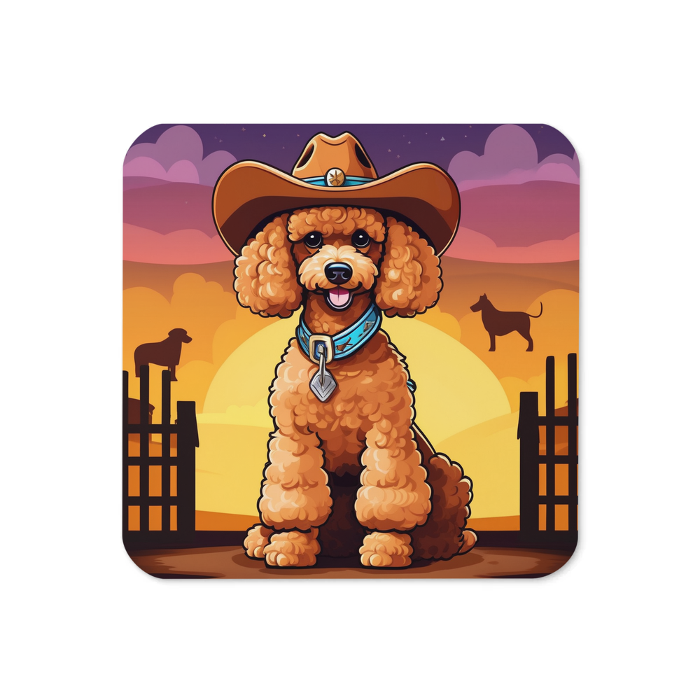 PugMug Custom Tan Poodle Coaster