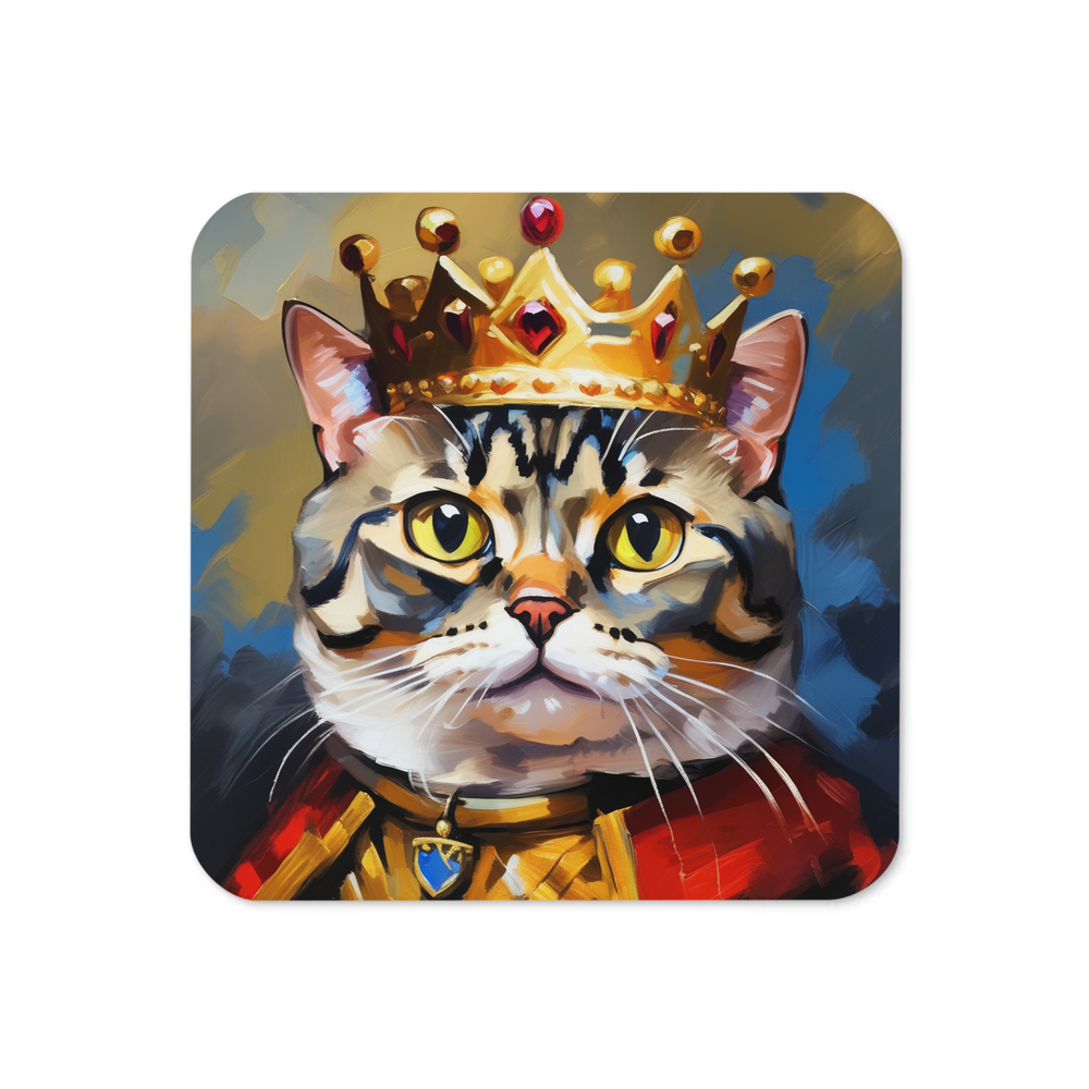 PugMug Custom Tabby Scottish Fold Cat Coaster