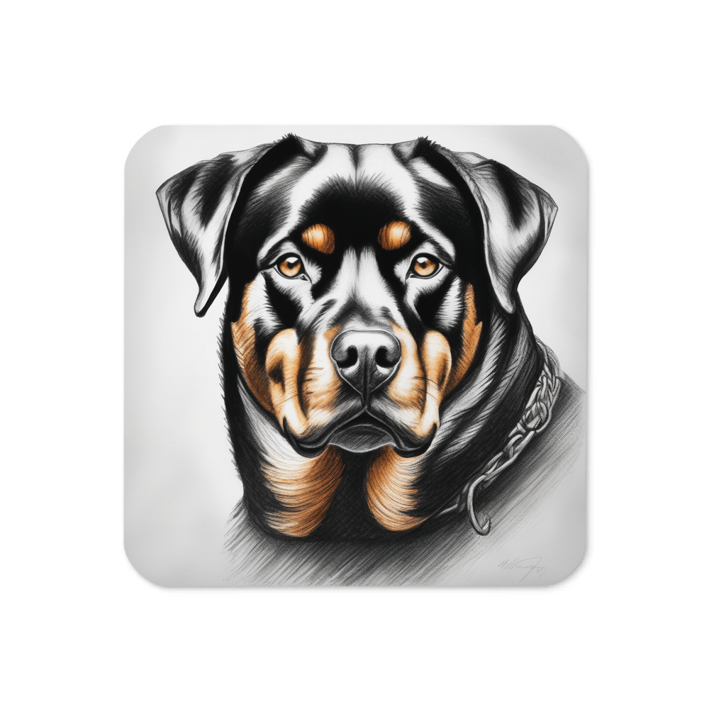 PugMug Custom Rottweiler Coaster