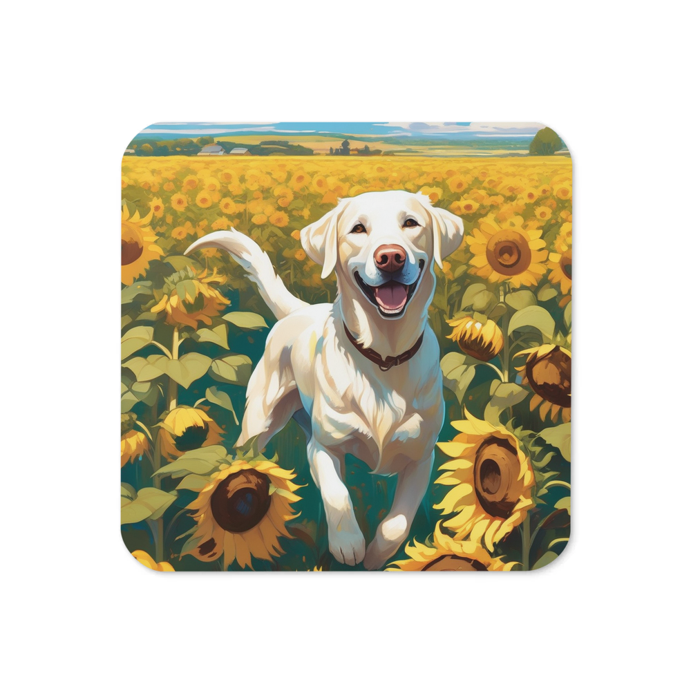 PugMug Custom White Labrador Retriever Coaster