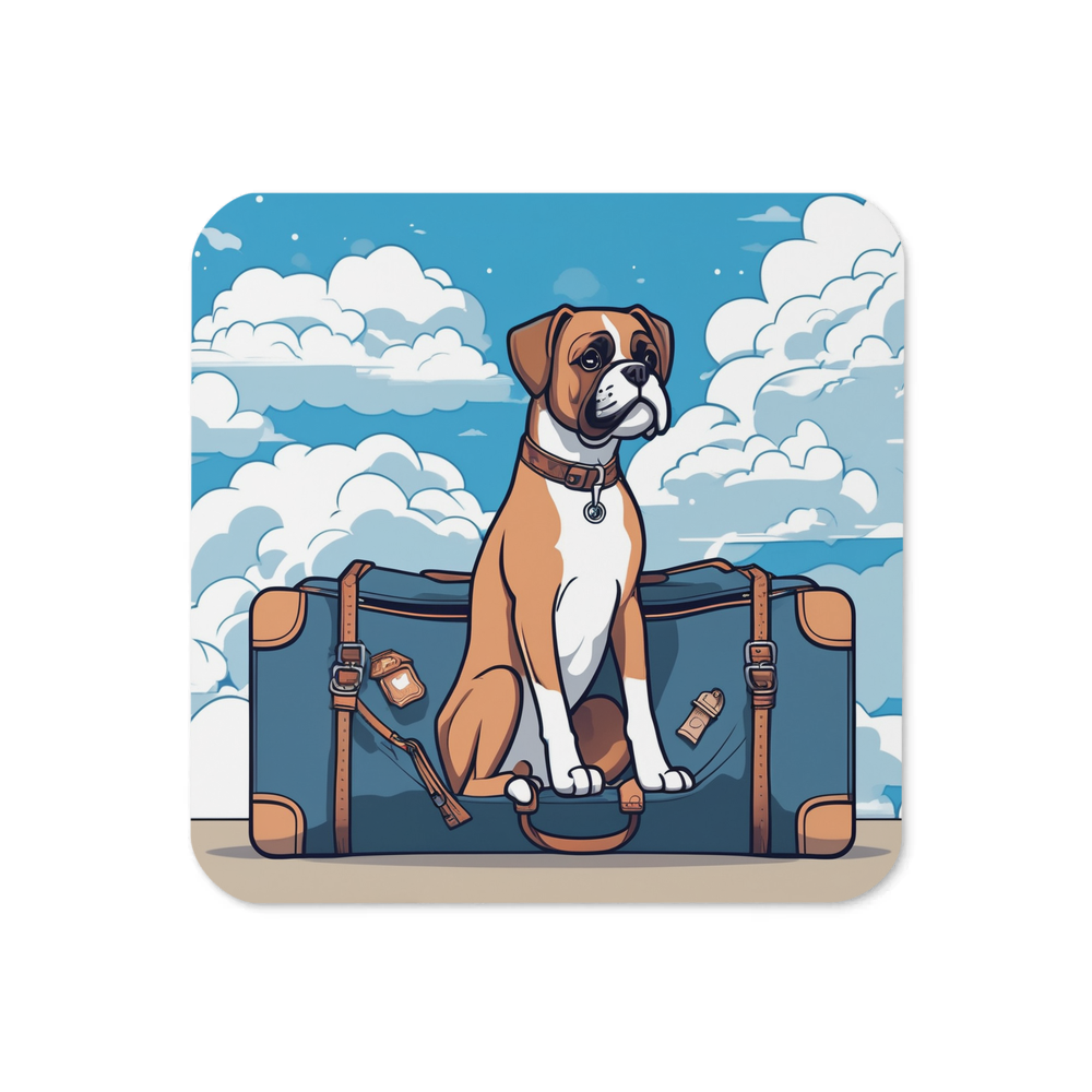 PugMug Custom Boxer Dog Coaster