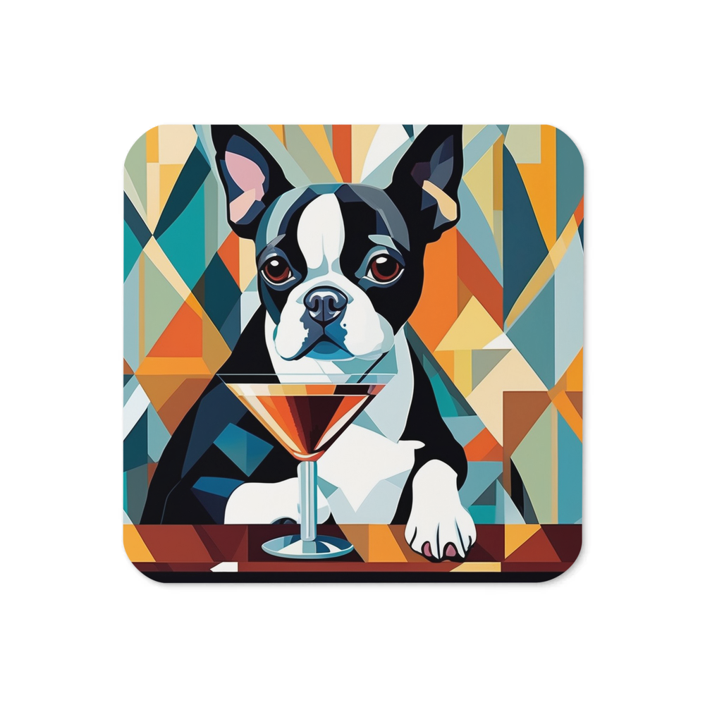 PugMug Custom Boston Terrier Coaster