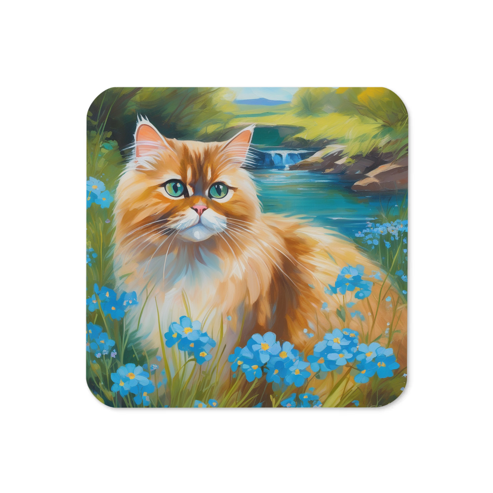 PugMug Custom Tabby Persian Cat Coaster