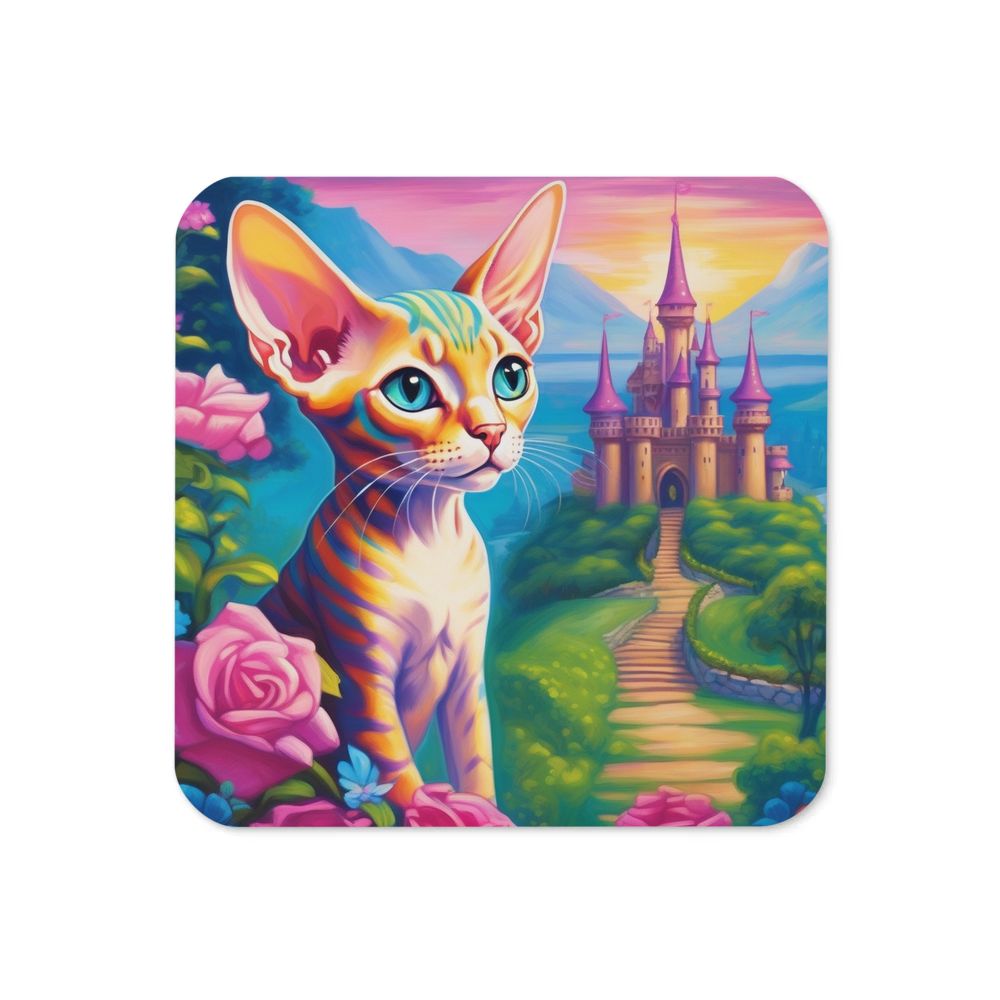 PugMug Custom Tabby Sphynx Cat Coaster