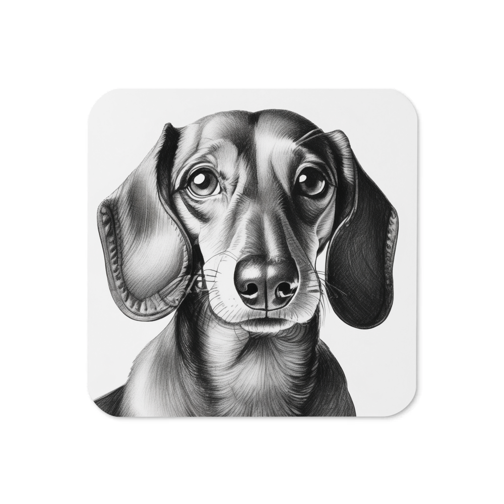 PugMug Custom Tan Dachshund Coaster