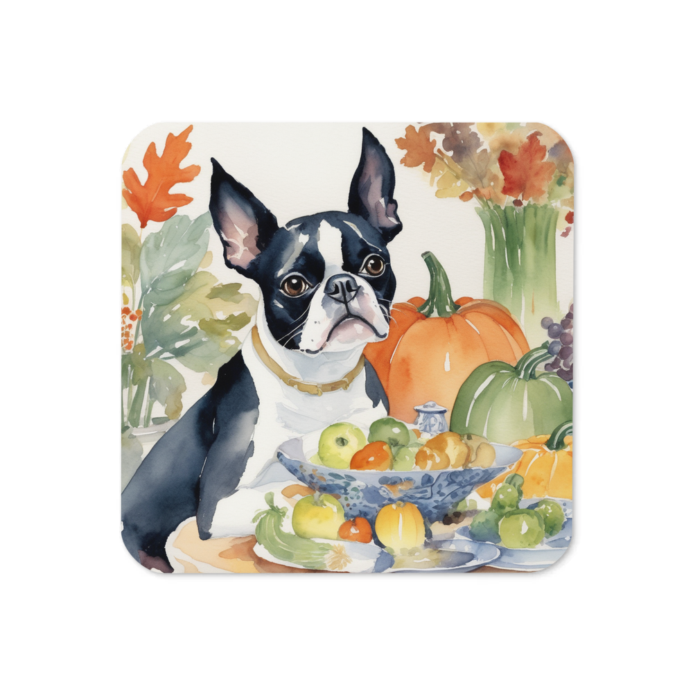 PugMug Custom Boston Terrier Coaster