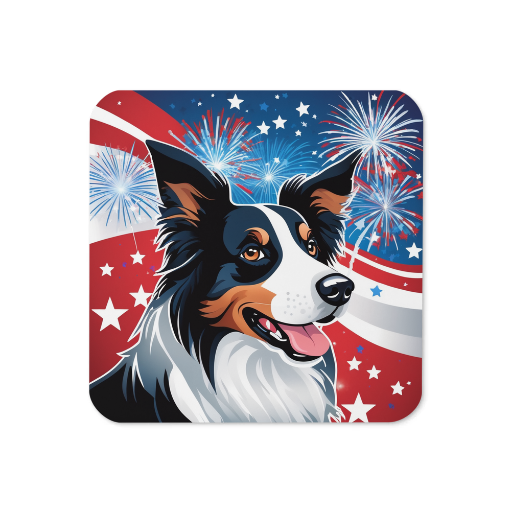 PugMug Custom Border Collie Coaster