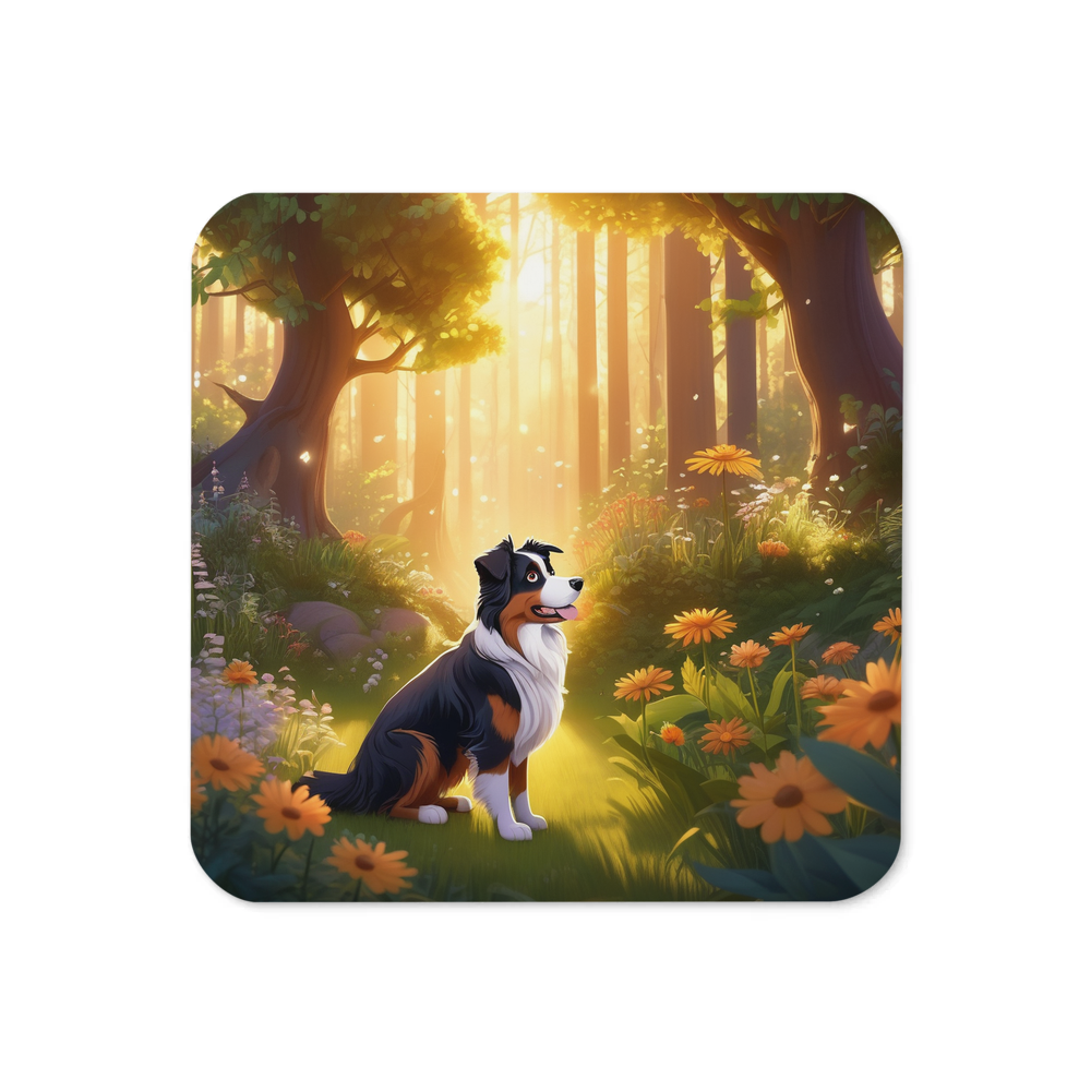 PugMug Custom Australian Shepherd Dog Coaster