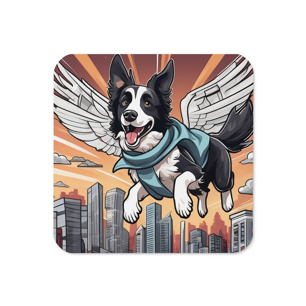 PugMug Custom Border Collie Coaster