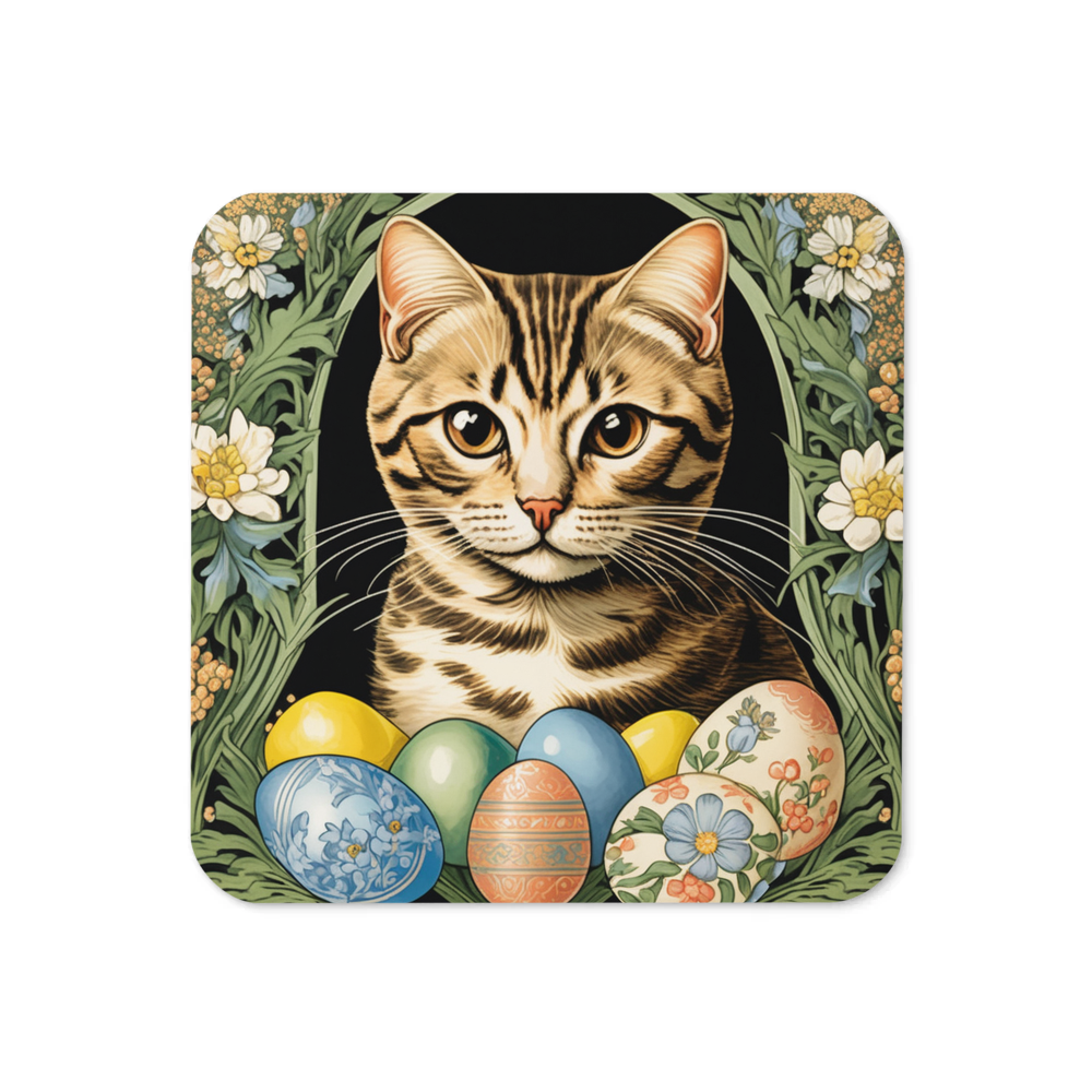 PugMug Custom Tabby Scottish Fold Cat Coaster