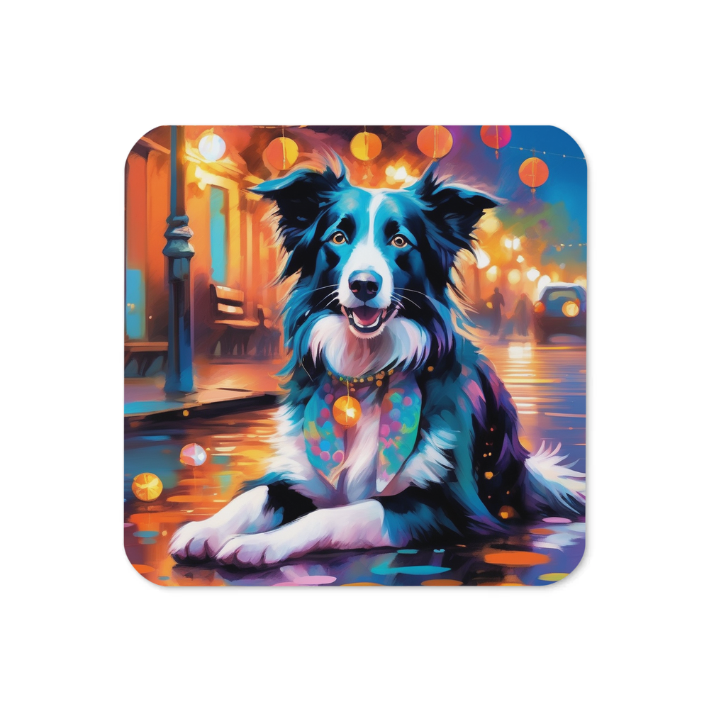PugMug Custom Border Collie Coaster