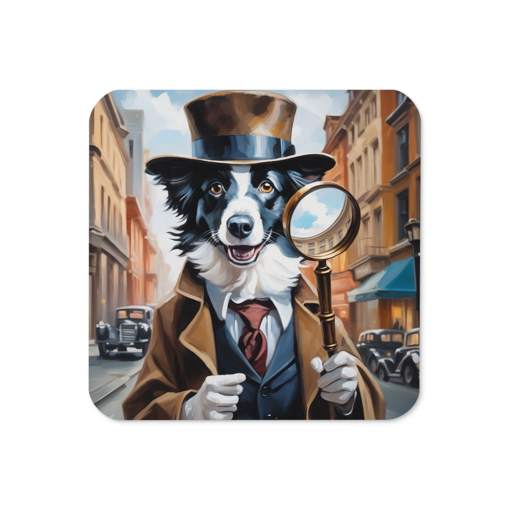 PugMug Custom Border Collie Coaster