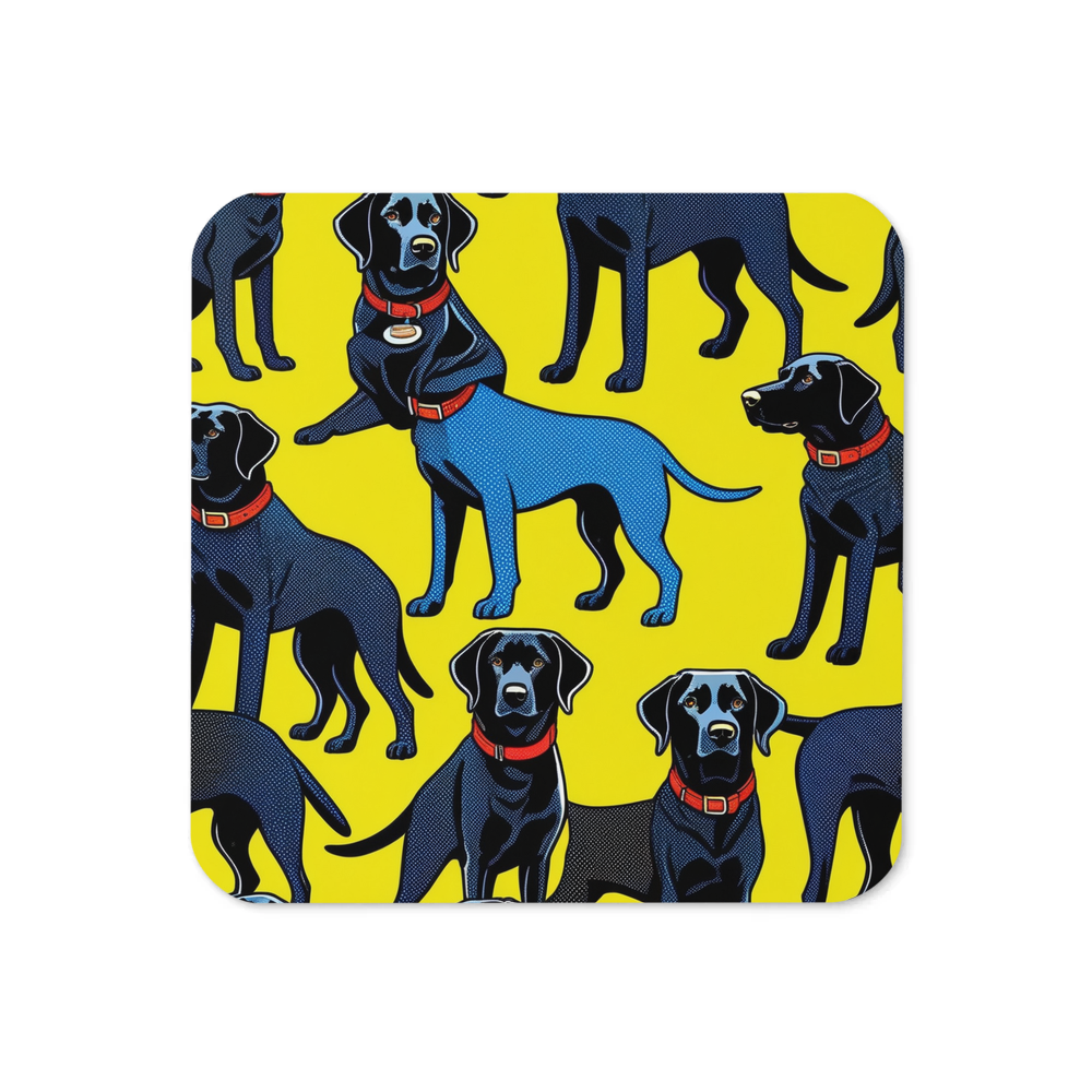 PugMug Custom Black Labrador Retriever Coaster