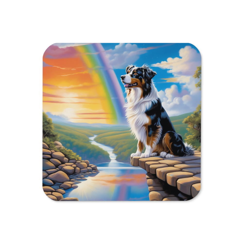 PugMug Custom Australian Shepherd Dog Coaster