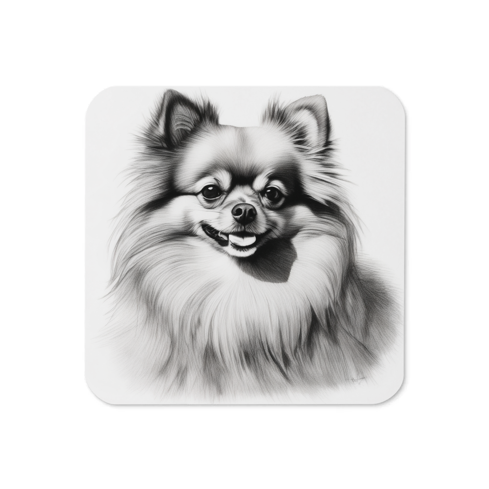 PugMug Custom Tan Pomeranian Coaster