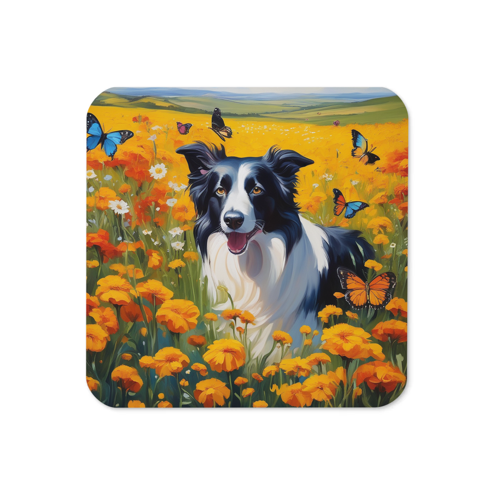 PugMug Custom Border Collie Coaster
