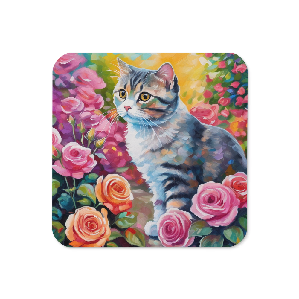 PugMug Custom Tabby Scottish Fold Cat Coaster