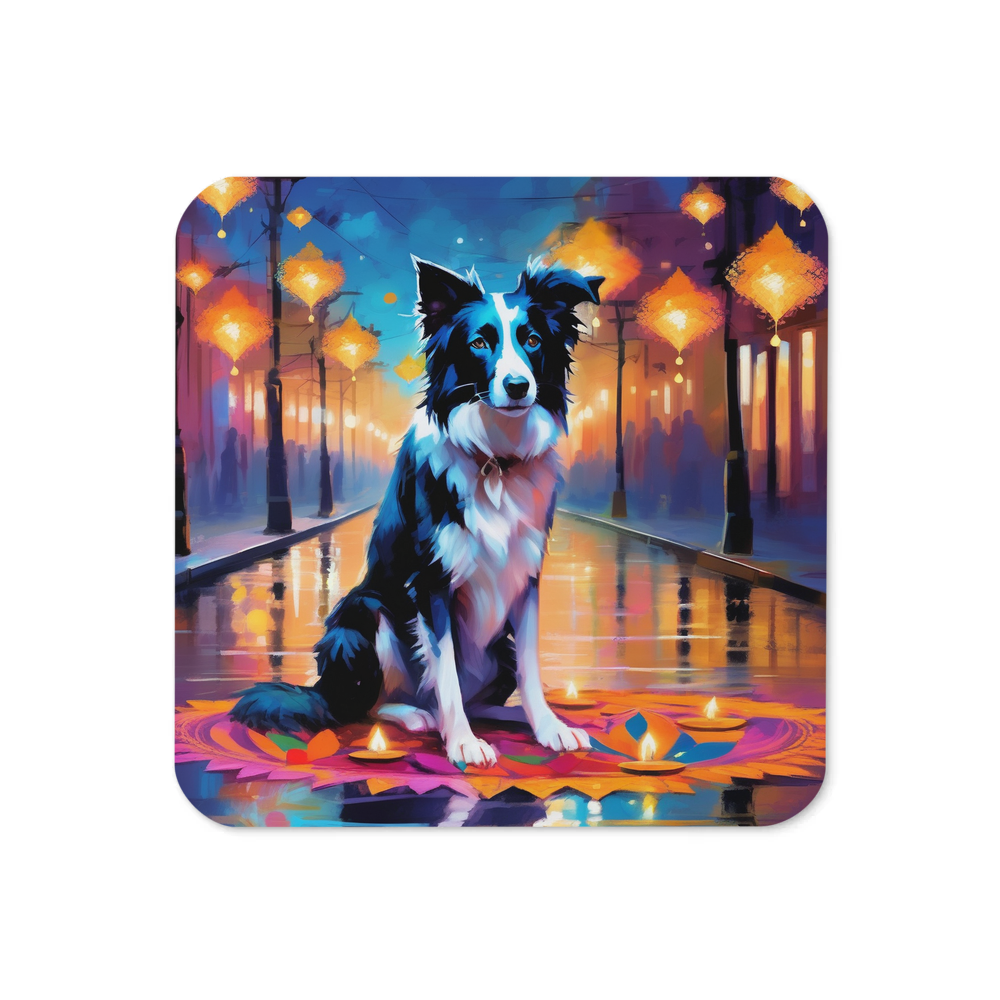 PugMug Custom Border Collie Coaster