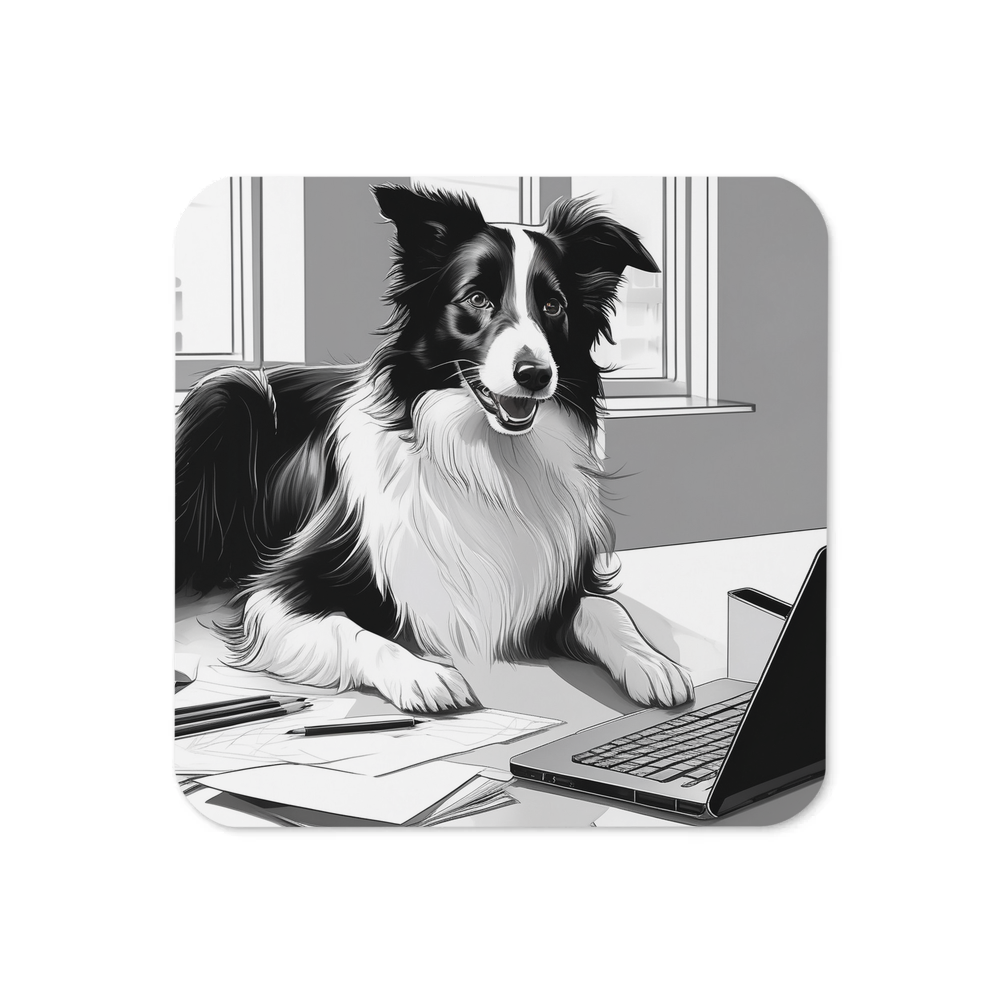 PugMug Custom Border Collie Coaster