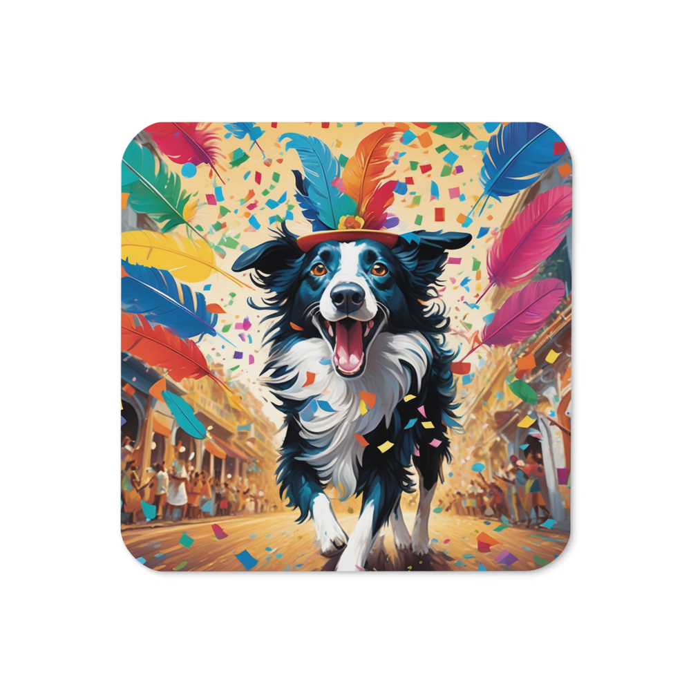 PugMug Custom Border Collie Coaster