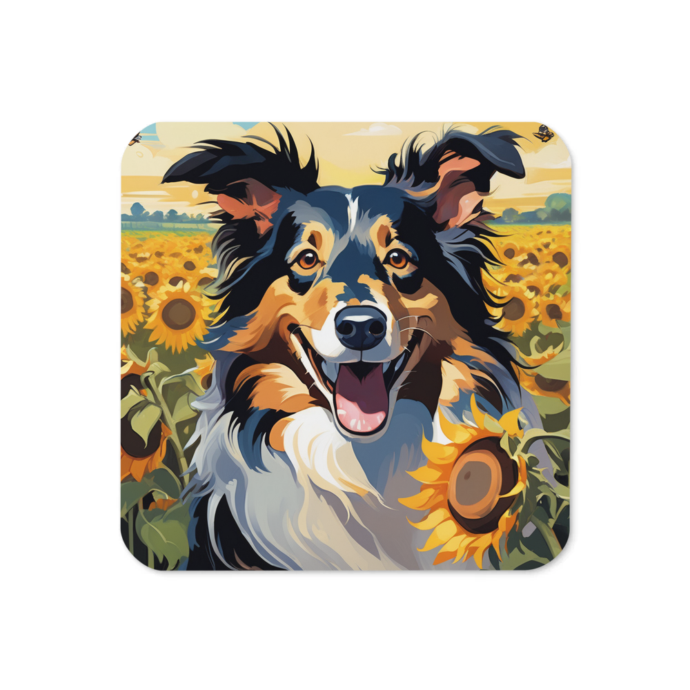 PugMug Custom Collie Coaster