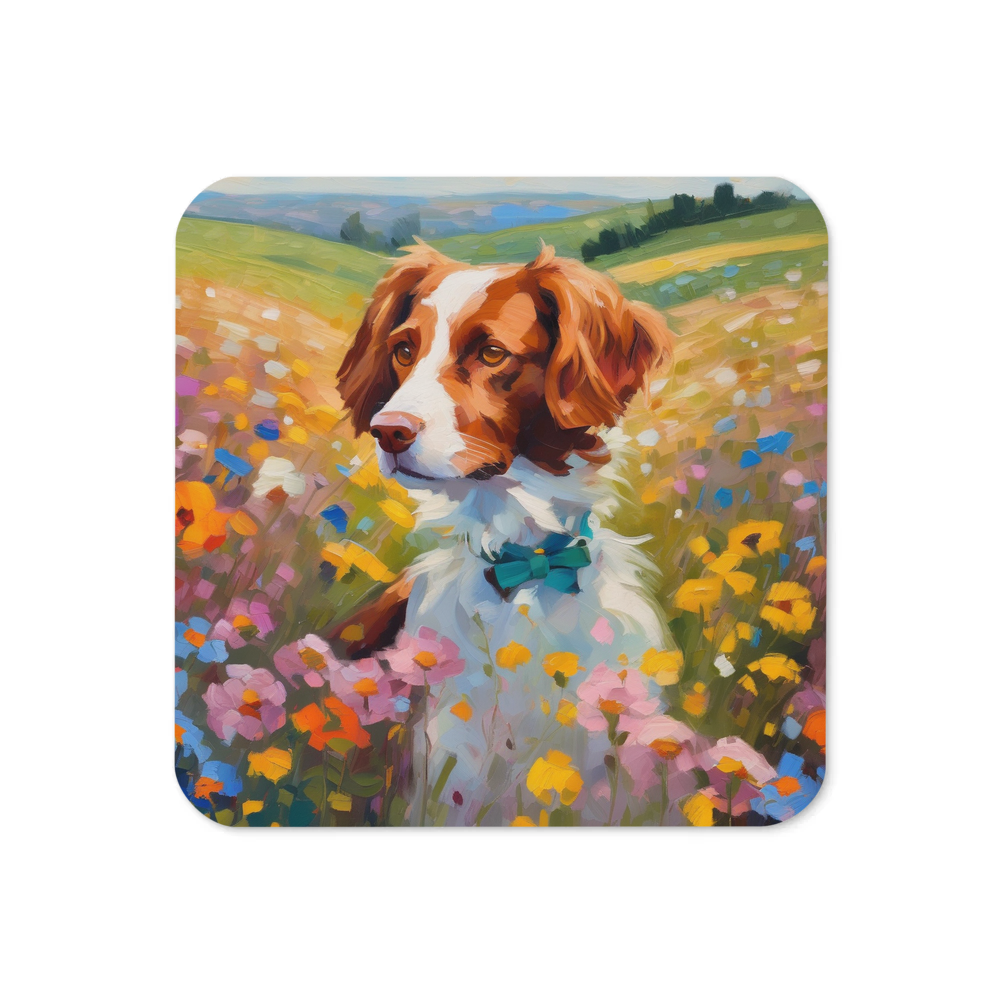 PugMug Custom Brittany Dog Coaster