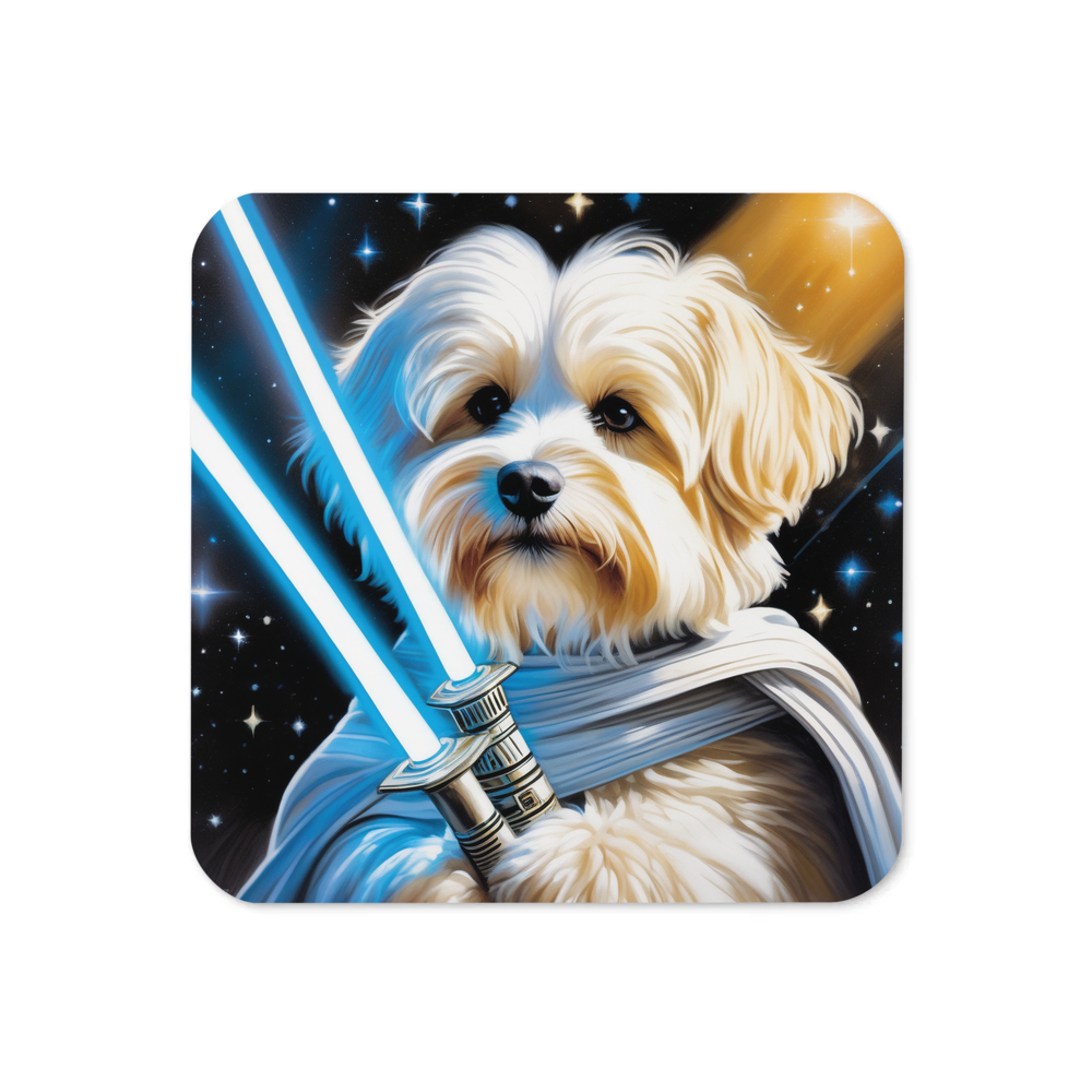 PugMug Custom White Havanese Dog Coaster