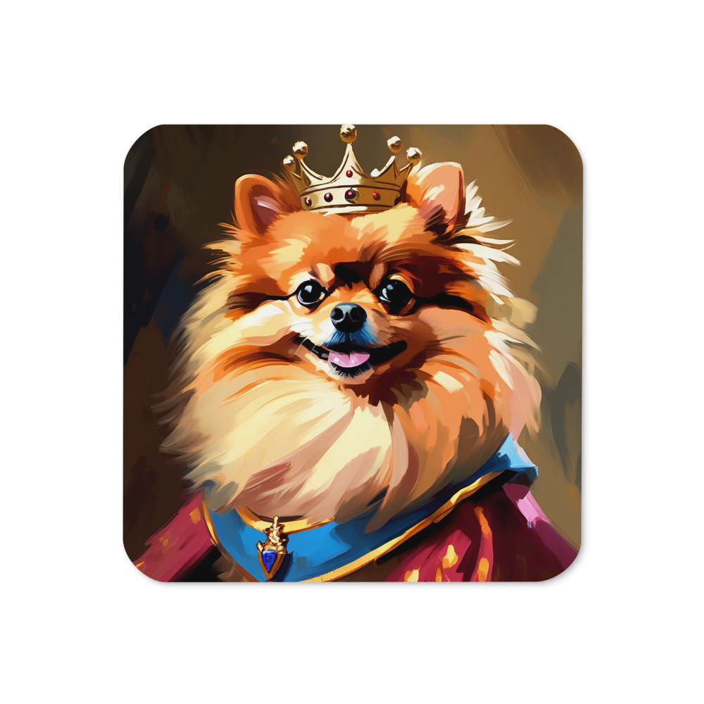 PugMug Custom Tan Pomeranian Coaster