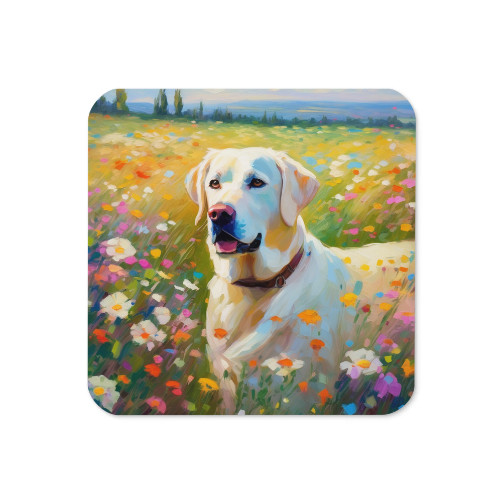 PugMug Custom White Labrador Retriever Coaster