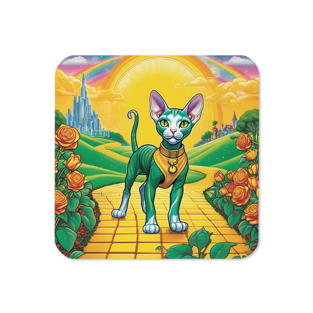 PugMug Custom Tabby Sphynx Cat Coaster