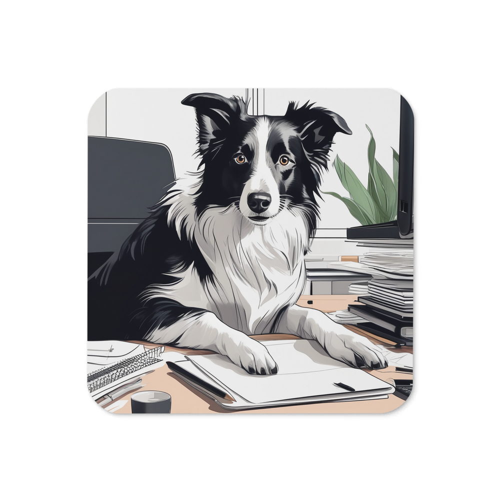 PugMug Custom Border Collie Coaster