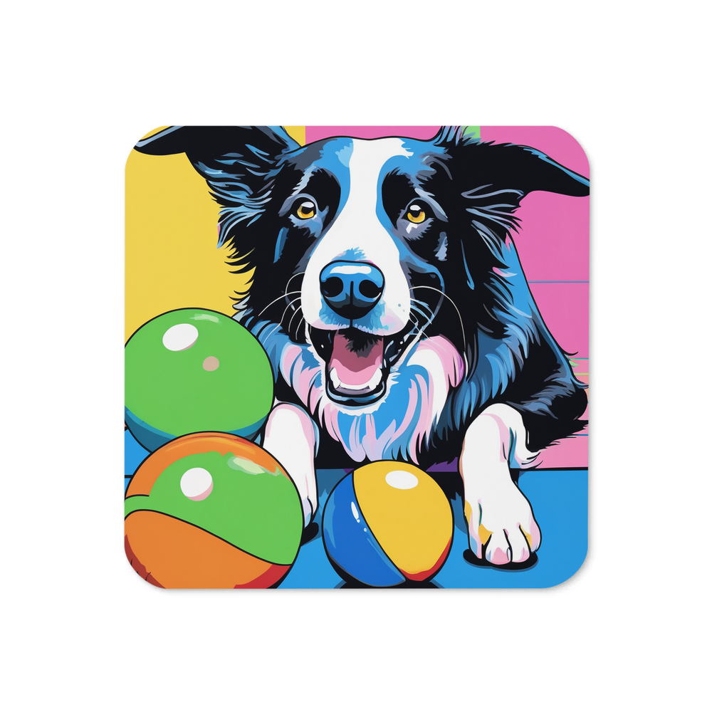 PugMug Custom Border Collie Coaster