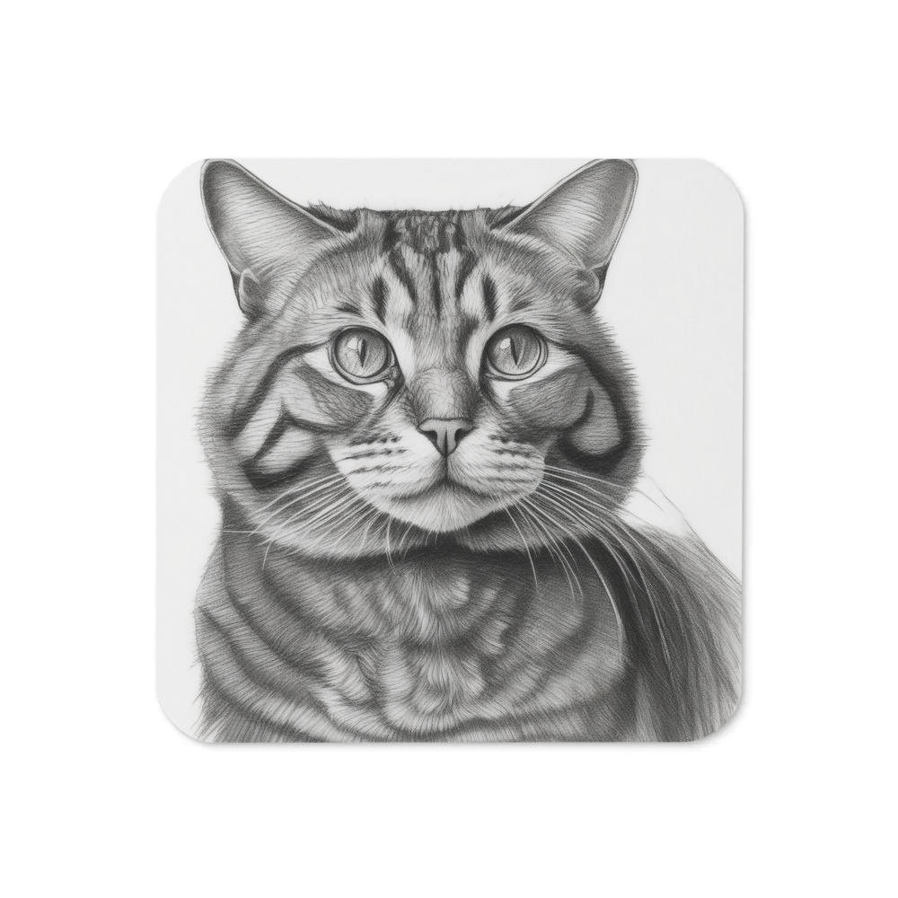 PugMug Custom Tabby Exotic Cat Coaster