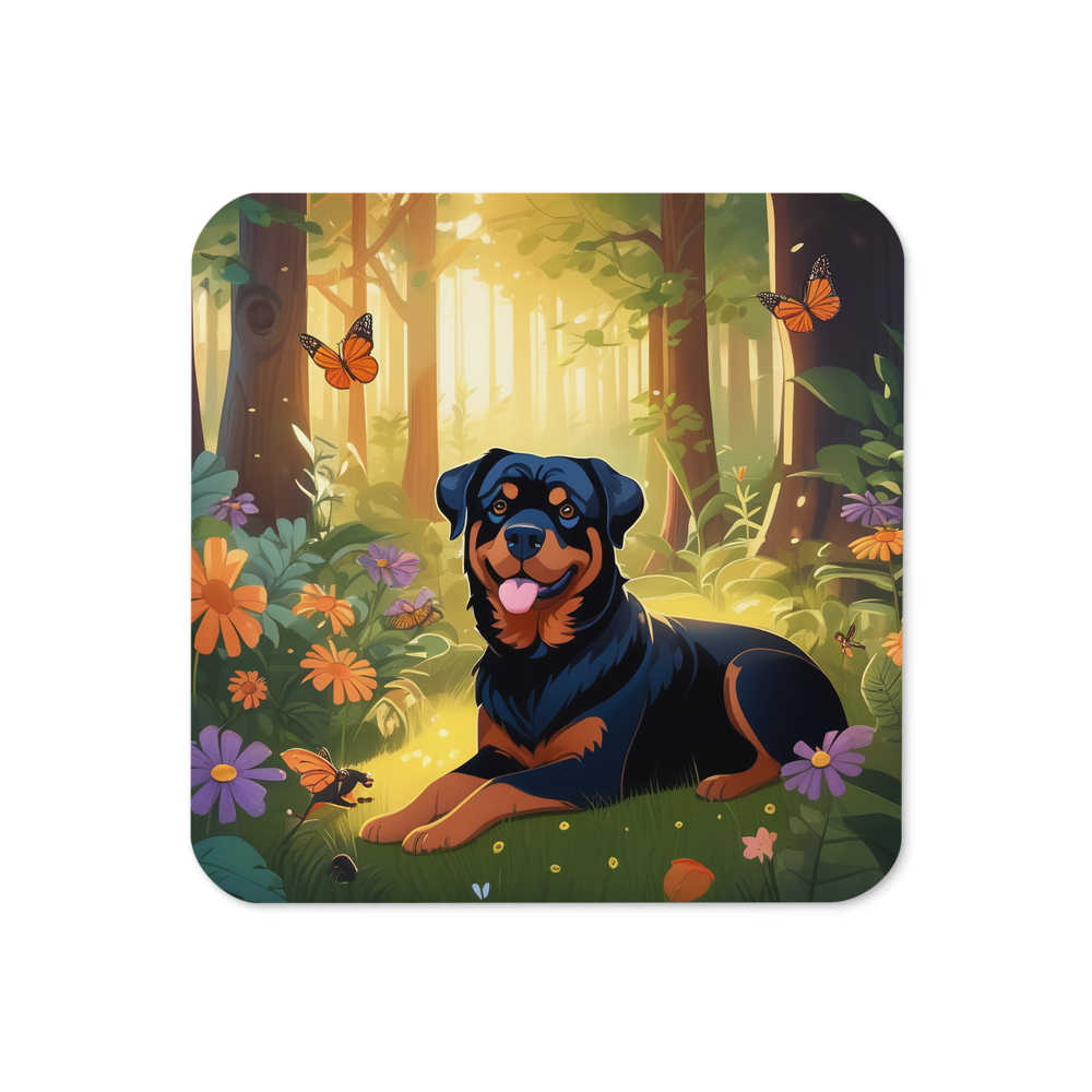 PugMug Custom Rottweiler Coaster