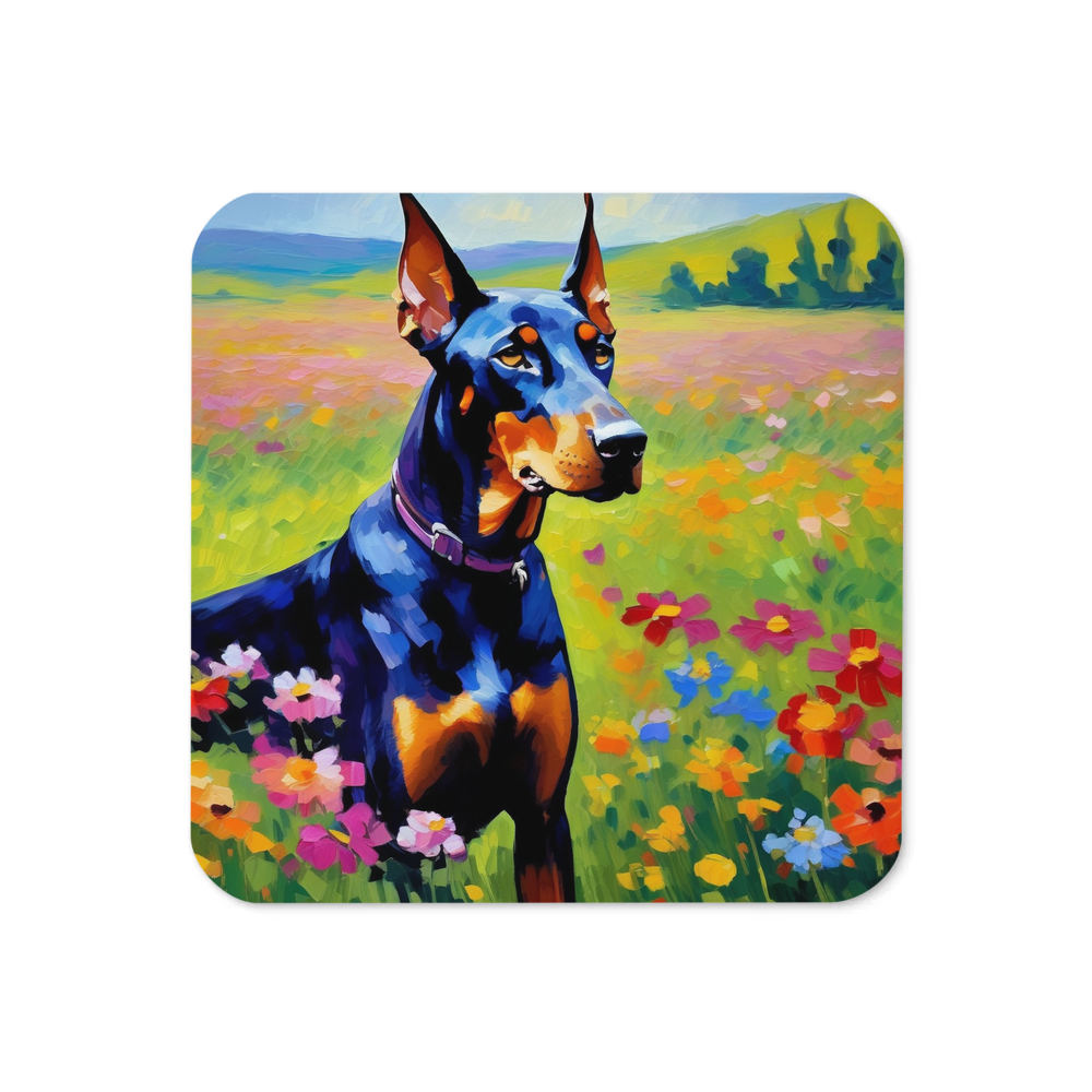 PugMug Custom Doberman Pinscher Coaster