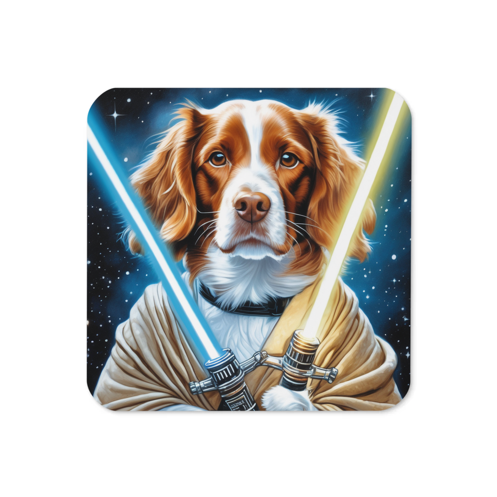 PugMug Custom Brittany Dog Coaster