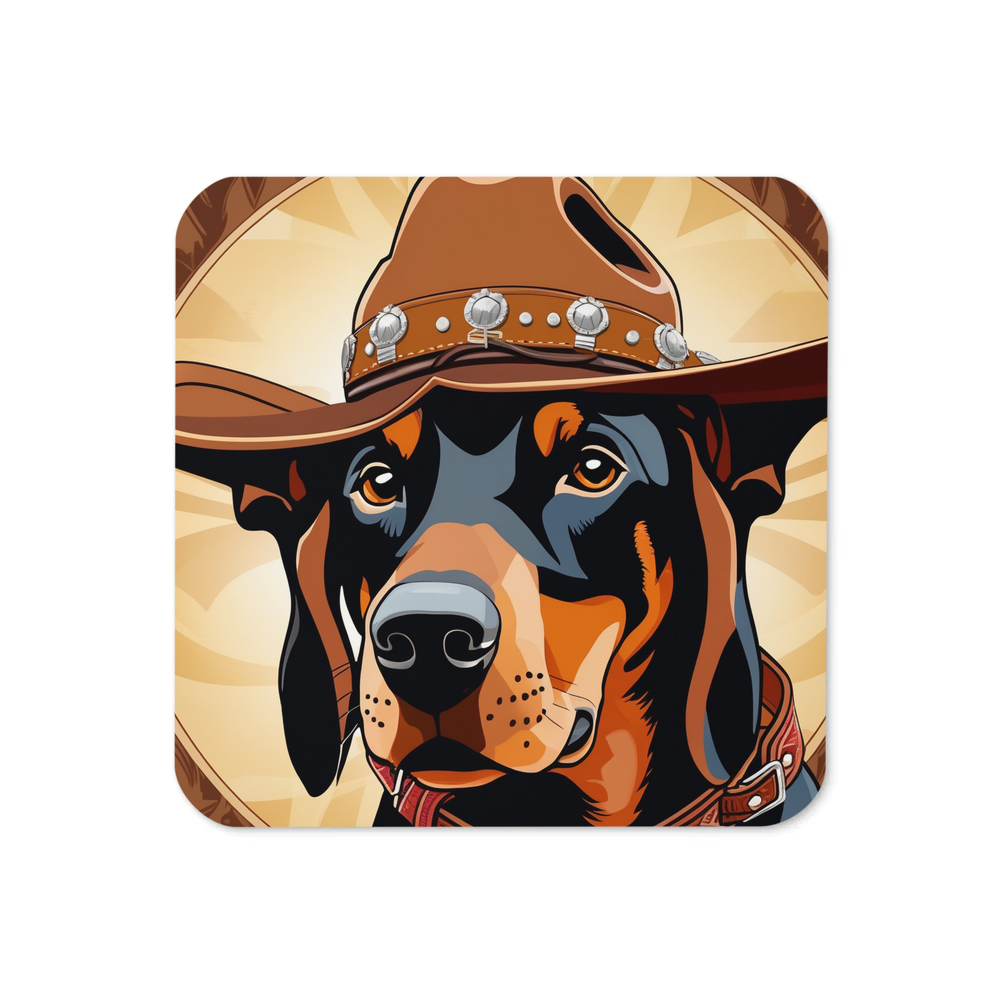 PugMug Custom Doberman Pinscher Coaster