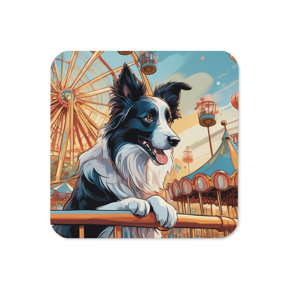 PugMug Custom Border Collie Coaster