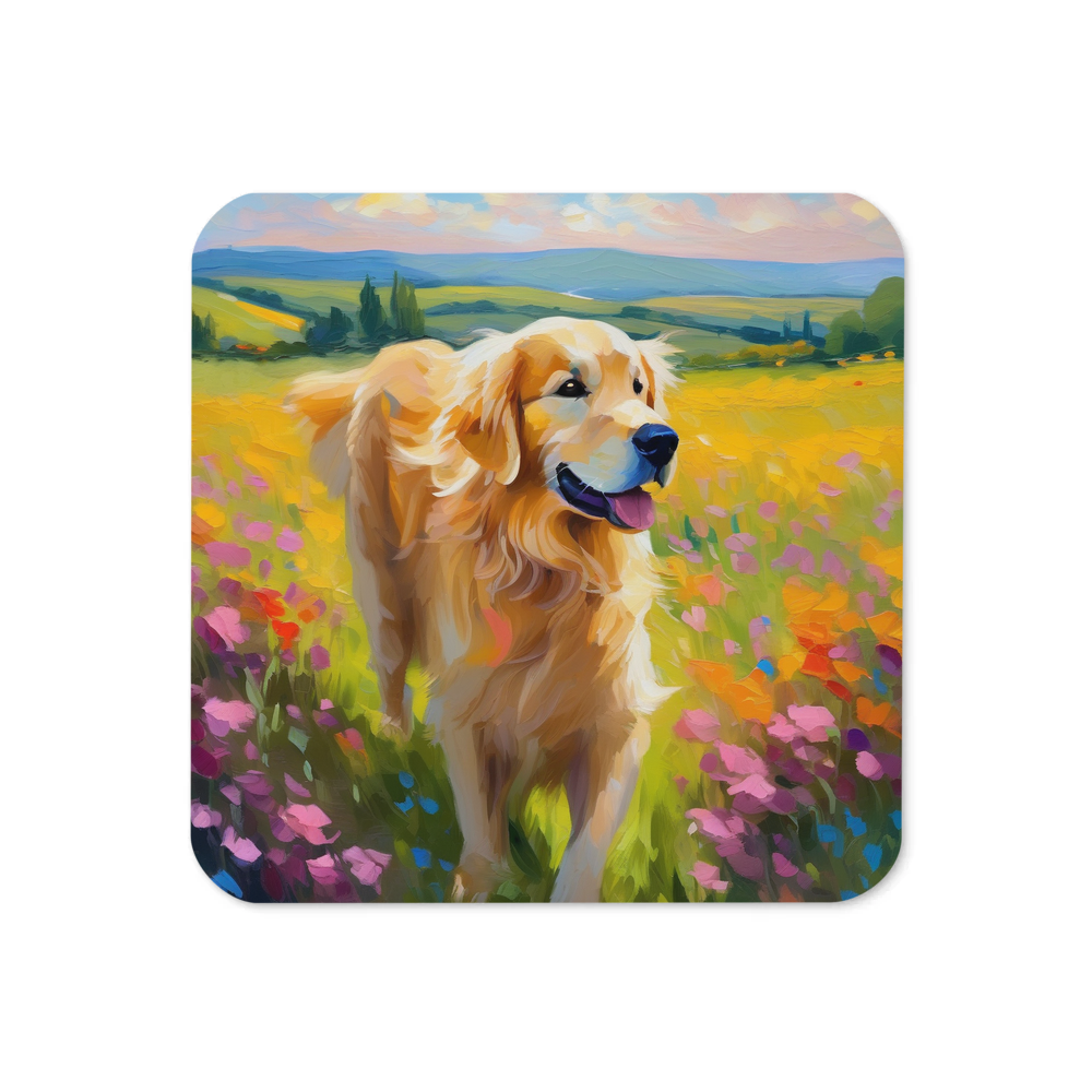 PugMug Custom Golden Retriever Coaster