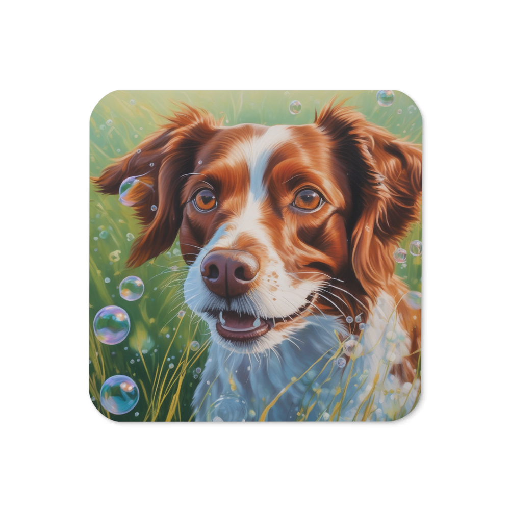 PugMug Custom Brittany Dog Coaster