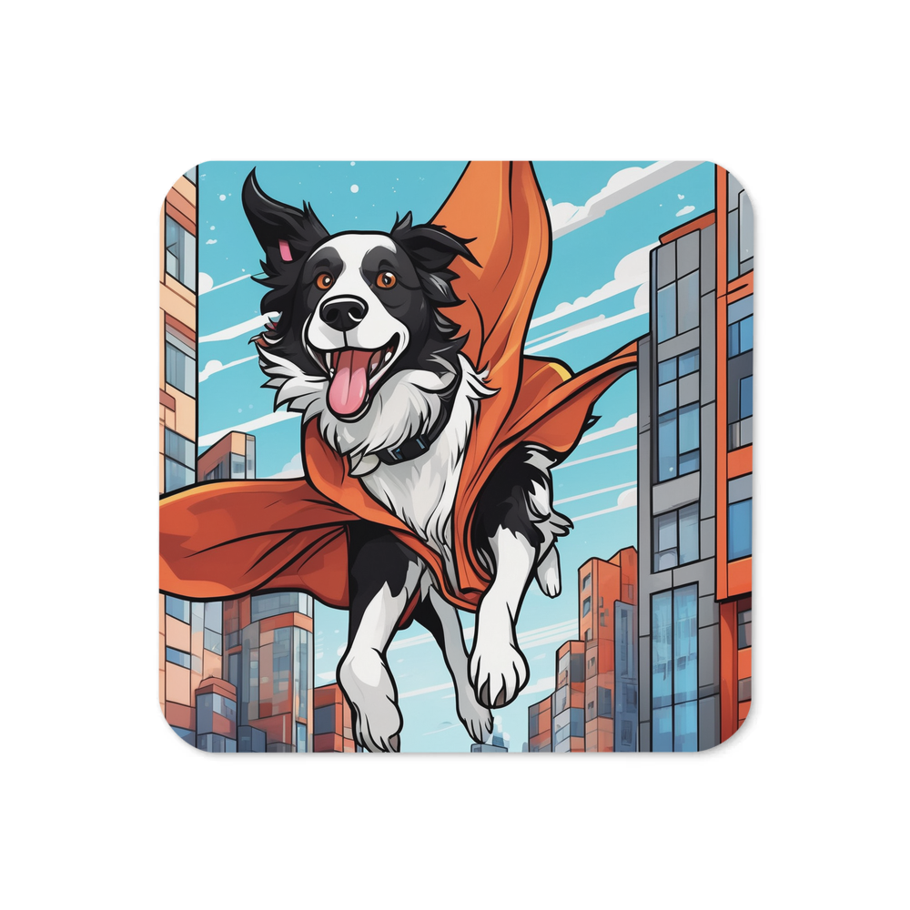 PugMug Custom Border Collie Coaster