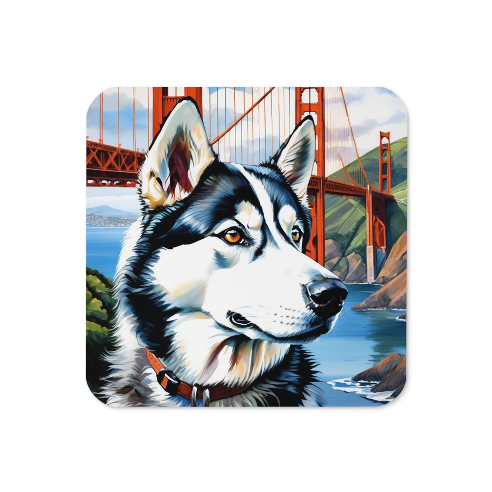 PugMug Custom Siberian Husky Coaster