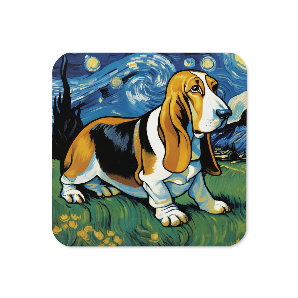 PugMug Custom Basset Hound Coaster