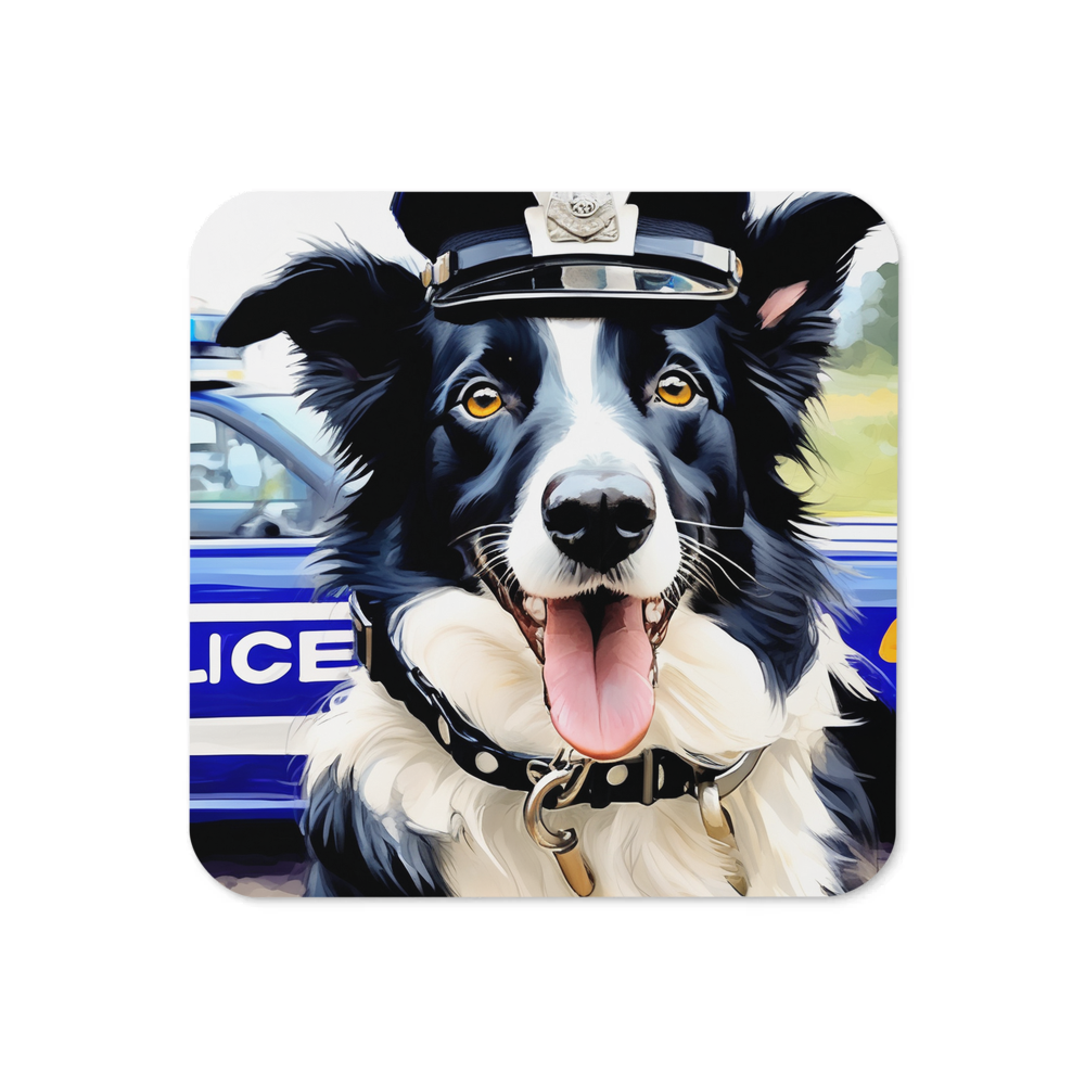 PugMug Custom Border Collie Coaster