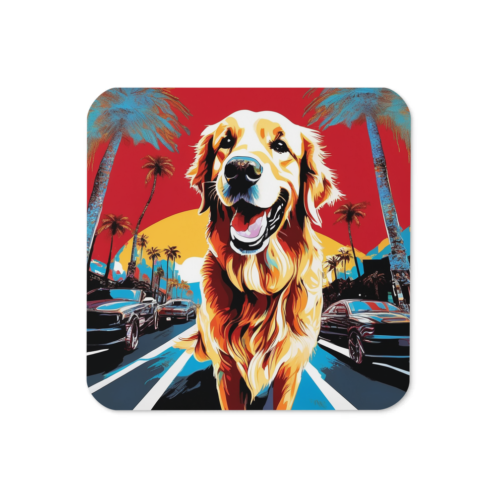 PugMug Custom Golden Retriever Coaster