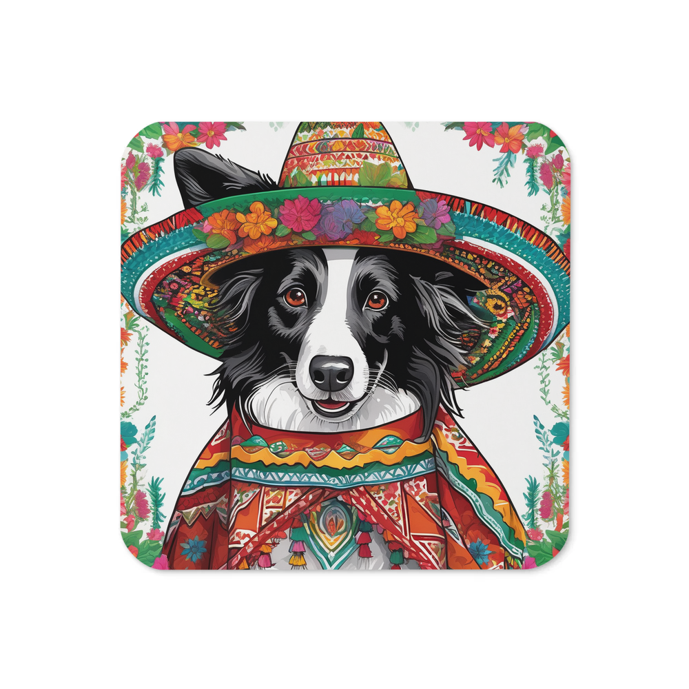 PugMug Custom Border Collie Coaster