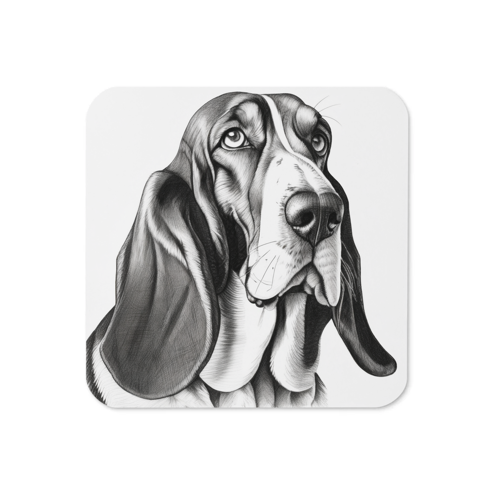 PugMug Custom Basset Hound Coaster